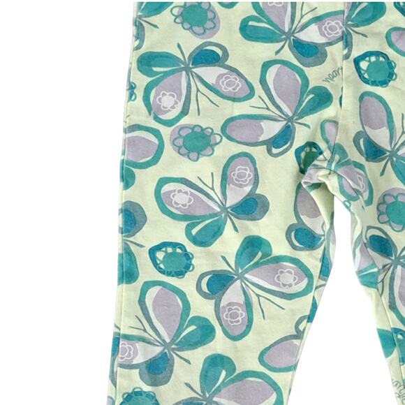 Naartjie Yellow And Green Butterflies Leggings Size 7 Years - Picture 5 of 7